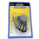 10PC Hexagon Key Wrench Set 1.5mm 2mm 2.5mm 3mm 3.5mm 4 5 6 8 10mm Allen key set