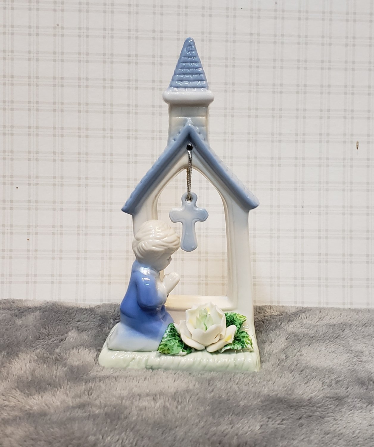 Child Kneeling Praying Glass Ornament Whatknot