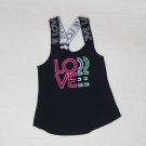 Babydoll Love NOBO No Boundaries Vinyl Print Sleeveless Tank Top Shirt Sz S 3/ 5