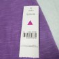 Amethyst Just Be Keyhole Sleeveless Purple Tank Top Tee Shirt Size S NWT