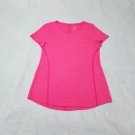 Athletic DriMore Hot Pink Neon Short Sleeve Sporty Shirt Size M 8-10 Danskin Now