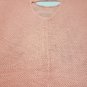Open Knit Oversized Peach Sheer Sleeveless Sweater Top Sz XL Live to be Spoiled