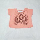 Open Knit Oversized Peach Sheer Sleeveless Sweater Top Sz XL Live to be Spoiled