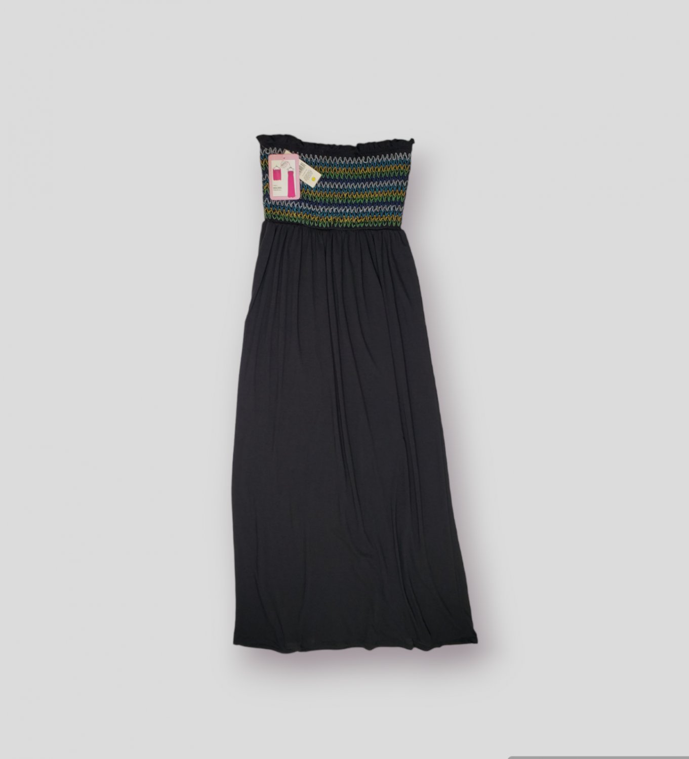 Bandeaux Bobbie Brooks Strapless Elastic Tube Top Maxi Dress Vintage NWT Size M