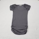 Bell Cap Short Sleeve Knit Tunic Shirt Juniors Size L 11/ 13 No Boundaries