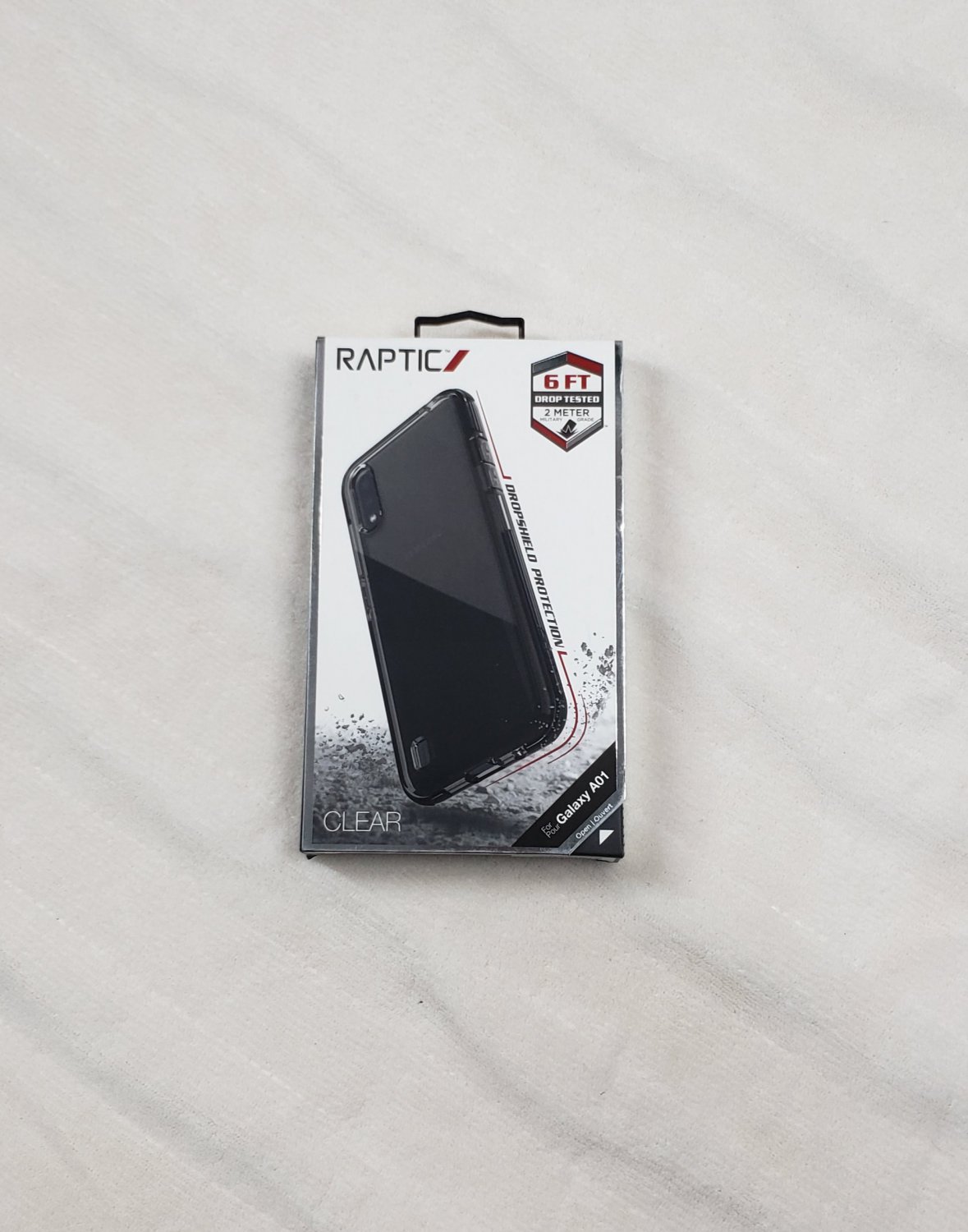 A01 Samsung Galaxy Compatible Clear Cell Phone Case Raptic 6' Dropshield Sealed