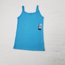 Adult Blue Cami No Boundaries Ribbed Stretch Tank Top Undershirt Size S 3-5 NWT