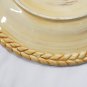 Braided Edge Glazed Handpainted Hand Crafted Gallo Rooster 11" Pasta Soup Plate
