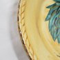 Braided Edge Glazed Handpainted Hand Crafted Gallo Rooster 11" Pasta Soup Plate