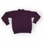 Alfred Dunner Eggplant Long Sleeve Mock Neck Plum Pullover Sweater Top Size S