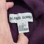Alfred Dunner Eggplant Long Sleeve Mock Neck Plum Pullover Sweater Top Size S