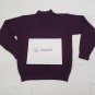 Alfred Dunner Eggplant Long Sleeve Mock Neck Plum Pullover Sweater Top Size S