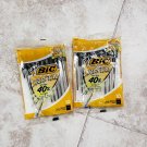 Bundle Lot Bic Cristal Medium 20 Ball Point Ink Pens 2 Packs New Sealed