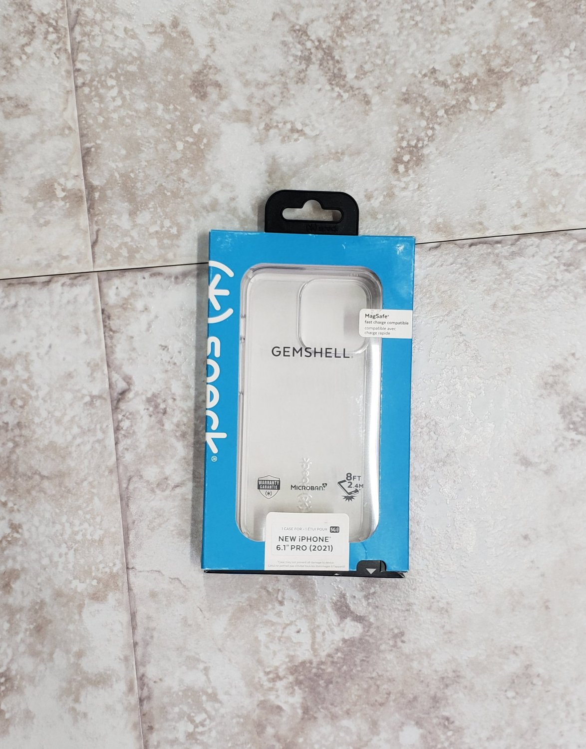 Clear Cell Phone Case Gemshell iPhone 6.1" Pro Speck 8 ft Drop Protection NIB