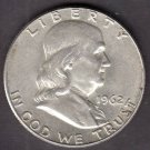 1962-D  SILVER FRANKLIN HALF DOLLAR  CIRCULATED CONDITION