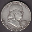 1952-P  SILVER FRANKLIN HALF DOLLAR CIRCULATED CONDITION