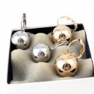 Fashion 925 Silver,Gold,Rose Gold Drop Earrings for Women Jewelry A Pair/set
