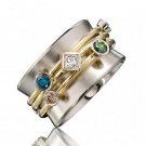 Gorgeous Women 925 Silver Rings Cubic Zircon Wedding Rings Jewelry Size 6-10