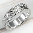 Fashion Carved 925 Silver Rings for Women Party Jewelry Rings Size 6-10