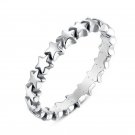 Fashion Star Shaped 925 Silver Jewelry Women Wedding Party Rings Size 6-10