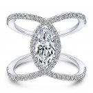Infinity Women's Wedding Rings 925 Silver Jewelry White Sapphire Size聽6-10