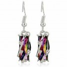 Gorgeous 925 Silver Drop Earrings for Women Jewelry Mystic Topaz A Pair/set