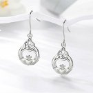 Fashion 925 Silver Drop Earrings Women Wedding Gift Jewelry A Pair/set