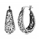 Fashion 925 Silver Hoop Earring for Women Jewelry Free Shipping A Pair/set