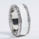 Gorgeous 925 Silver Jewelry White Cubic Zircon Women Wedding Ring Size 6-10