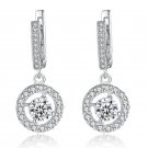 Gorgeous 925 Silver Drop Earrings for Women White Sapphire Earrings A Pair