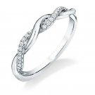 Fashion Women Infinity 925 Silver Wedding Rings White Sapphire Ring Size 6-10