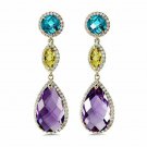Gorgeous Drop Earrings for Women 925 Silver Jewelry Cubic Zircon A Pair/set