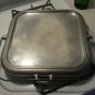 Vintage Silver Seal 2-Sided Square Stovetop Griddle with Handle