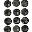 Aruba 25 Cents, 12 pcs. All Different (8-19-21)
