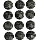 Aruba 10 Cents, 12 pcs. All Different (8-19-21)