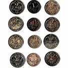 Austria, Early 1900s, 1 & 2 Heller, 12 pcs. All Different (8-19-21)