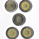 Argentina (1992 Reform), 1990s-2000s 1 Peso, 5 pcs. All Different (9-18-21)