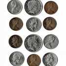 Australia, 1, 5, 10 Cents, 12 pcs. All Different (9-19-21)