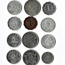 Belize, 1, 5, 10, 25 Cents, 12 pcs. All Different. (8-20-21)