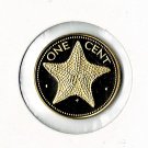 Bahamas, 1978 1-Cent Starfish, PROOF (10-04-21)