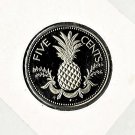 Bahamas, 1974 5-Cent Pineapple, PROOF (10-04-21)