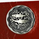 Bahamas, 1978 10-Cent Bone Fish, PROOF, Toning (10-04-21)