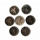 Netherlands  1 Cent, 7 pcs: 1878, 1880, 1881, 1883, 1884, 1896, 1898 (8-24-21)