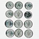 Hungary 10 & 20 Filler 1959-1980s, 12 pcs All Different (8-25-21)
