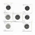 Belgium WWII 1941-44 25 Centimes & 5 Francs, French & Dutch Versions 7 All Different (8-31-21)