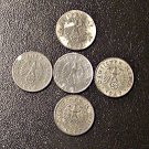 Germany Nazi Third Reich 1940 5 Different Mints 5 Reichspfennig,5 pcs,