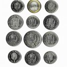 Venezuela  1960s-2000s Bolivar & Bolivares 12 pcs, 11 Diff.