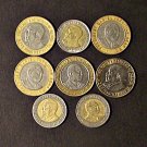 Kenya, 5 & 10 Shilling Bi-Metal 1990s-2000s, 8 pcs. all Diff. (12-1-21)