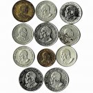 Kenya, 50 Cents & 1 Schillings 1960s-2000s, 11 pcs. all Diff. (12-1-21)