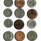 Columbia 5 & 10 Centavos  1930s-1960s 12 diff. Pcs. (12-10-21)